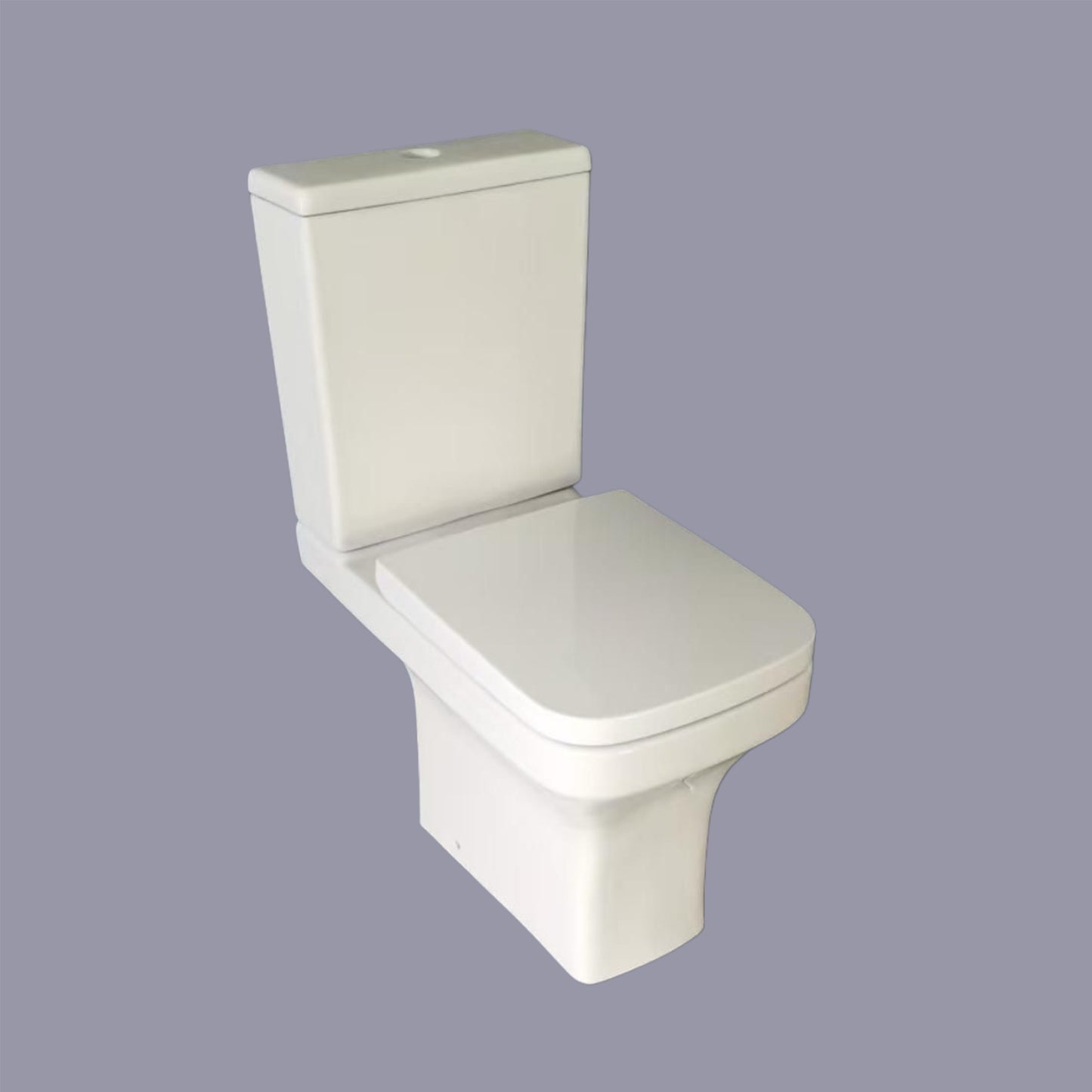 Ozone Square Rimless C/C Pan, Cistern & Seat