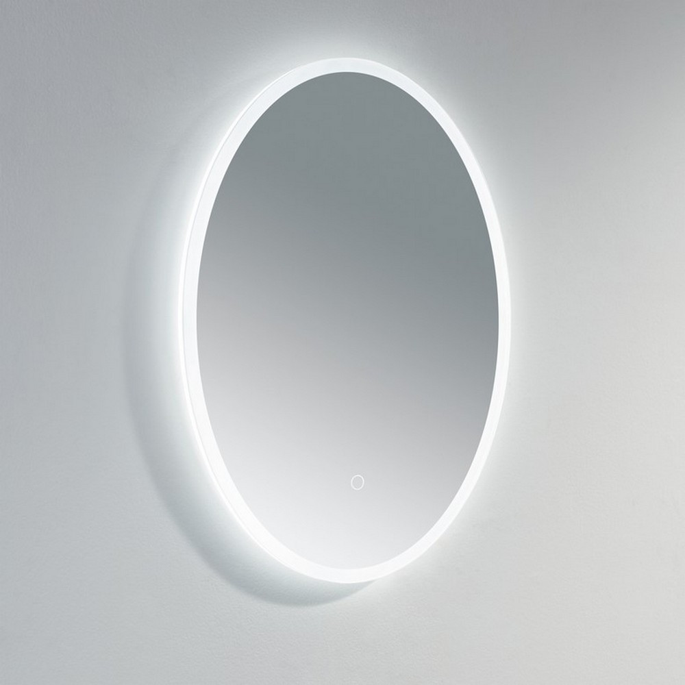 K Vit Burleigh Oval Led Mirror Halo Touch Sensor Anti-Fog Demister 3 Tone Ambient Lighting.