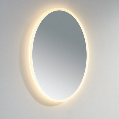 K Vit Burleigh Oval Led Mirror Halo Touch Sensor Anti-Fog Demister 3 Tone Ambient Lighting.