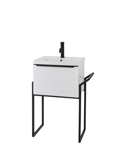 Kore Gloss White Wall Mounted Drawer/Basin Unit 500mm, 600mm, 800mm