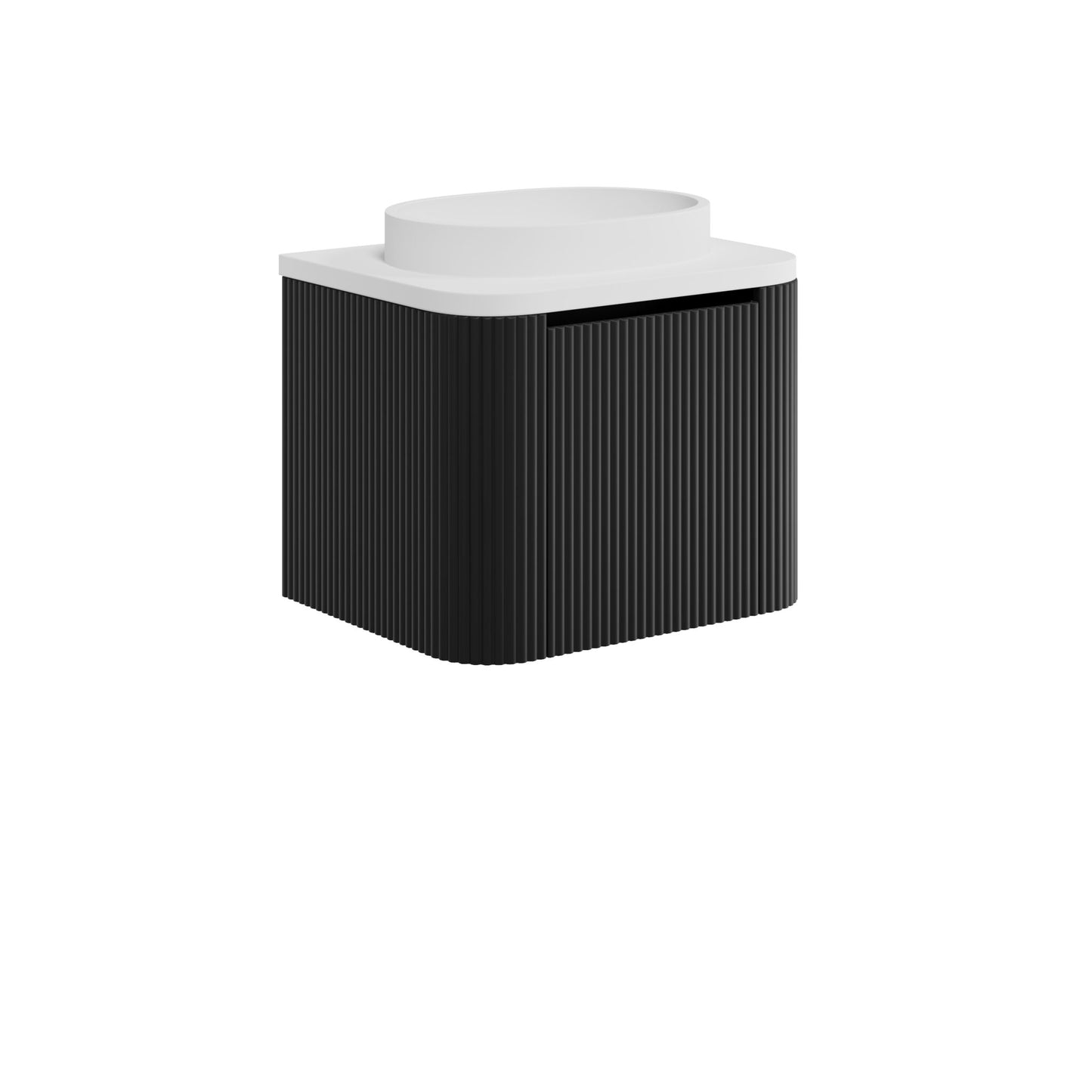 Scudo Linear Curve 600/900 Wall Hung Cabinet & Countertop Basin
