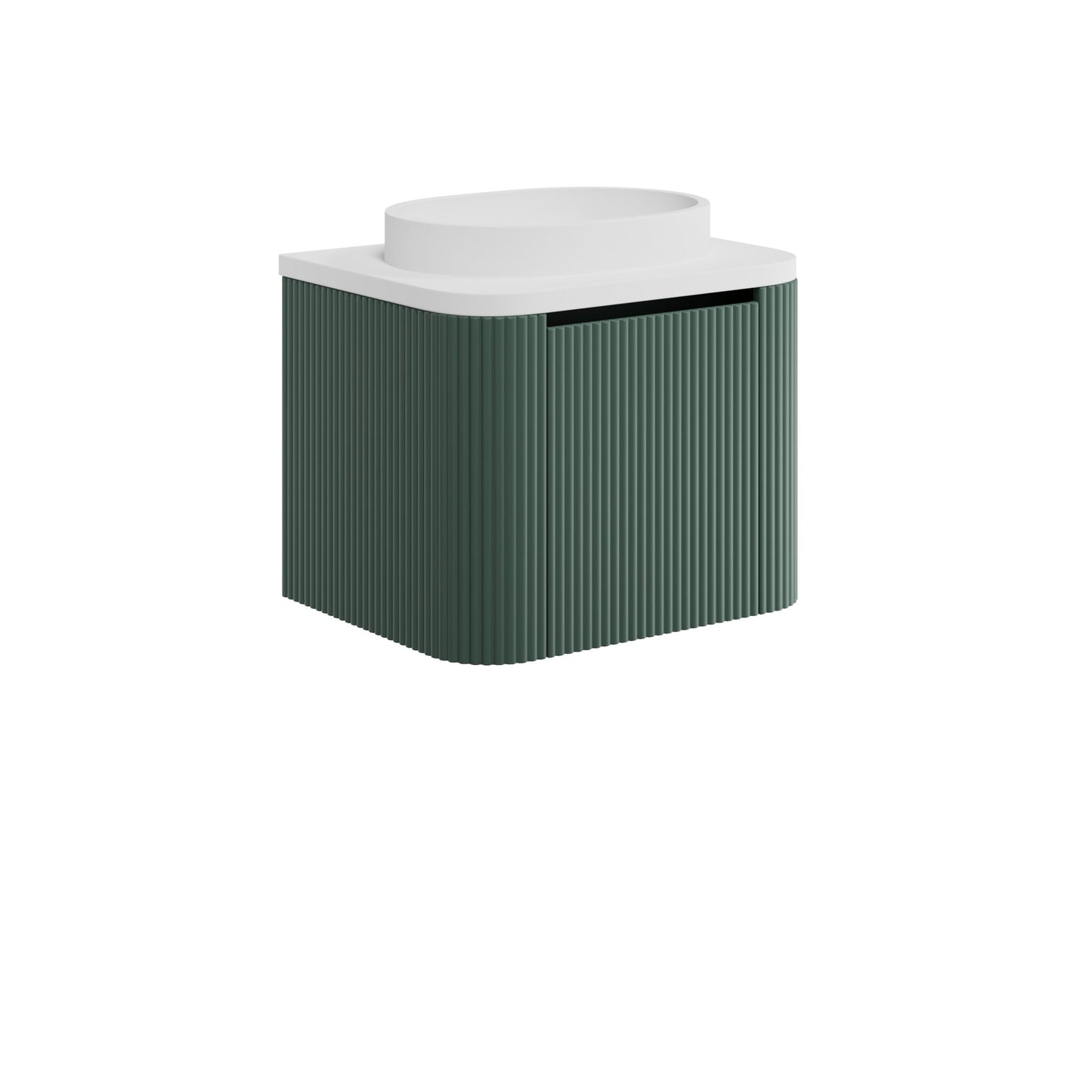 Scudo Linear Curve 600/900 Wall Hung Cabinet & Countertop Basin