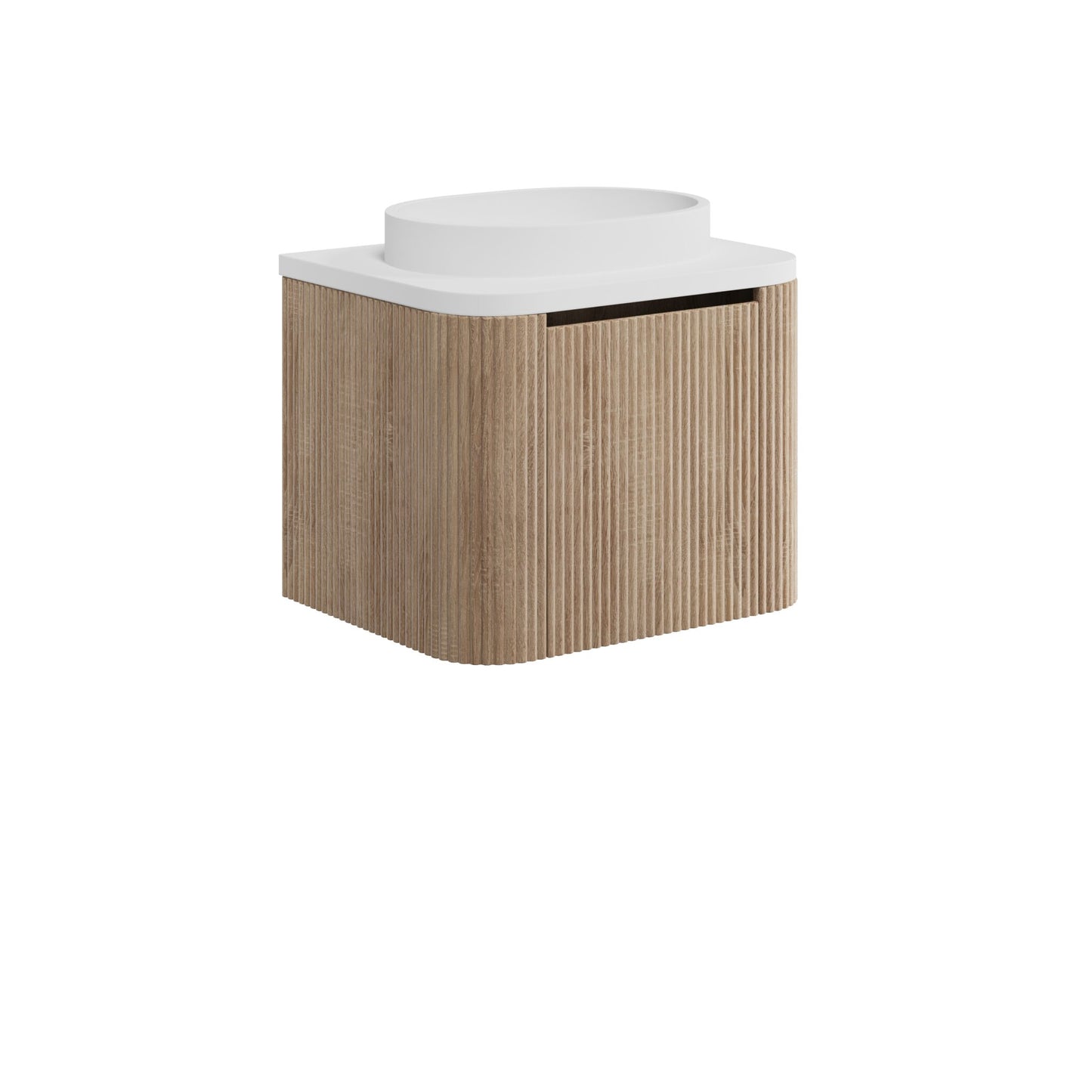 Scudo Linear Curve 600/900 Wall Hung Cabinet & Countertop Basin