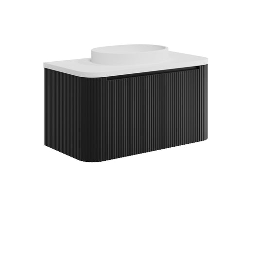 Scudo Linear Curve 600/900 Wall Hung Cabinet & Countertop Basin