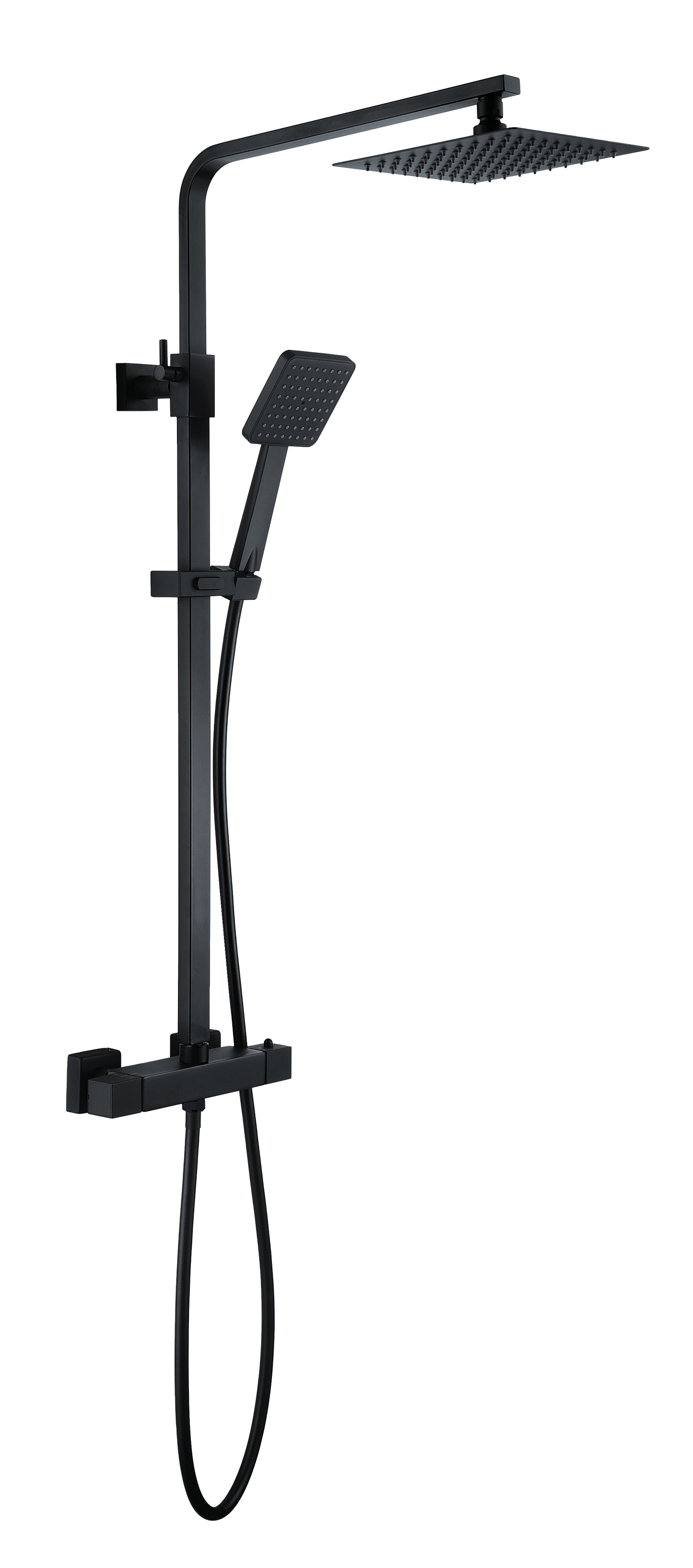 Matrix Square Twin Black Shower