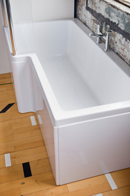 Carron Quantum L-Shaped Shower Bath