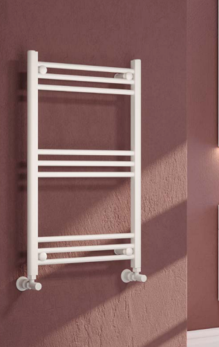 Ontario Textured White Towel Rail