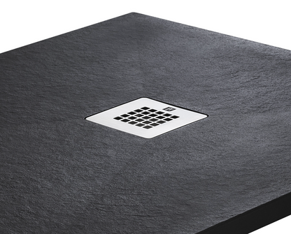 Natural Stone Effect Graphite Rectangular Tray