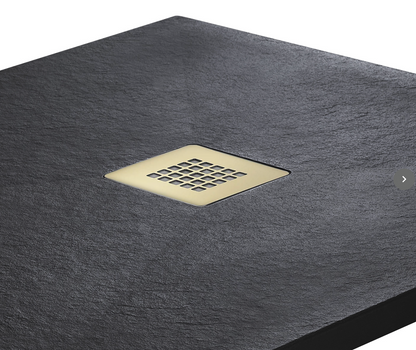 Natural Stone Effect Graphite Rectangular Tray