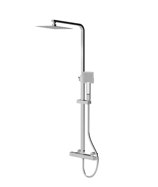 Nuie JTY388E Dual Square Chrome Shower