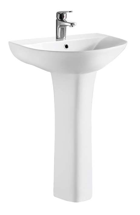 Fenton 550mm 1TH Basin & Pedestal