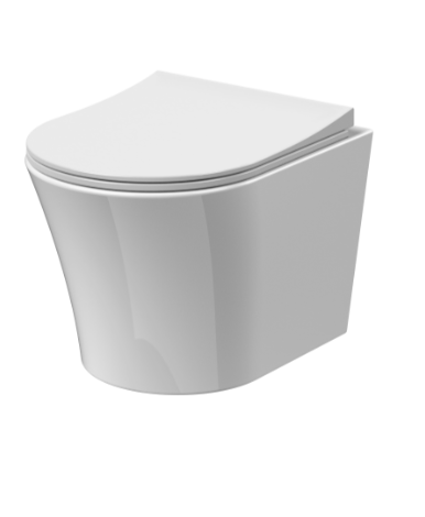 Fenton Rimless Wall Hung Pan & Sandwich Seat