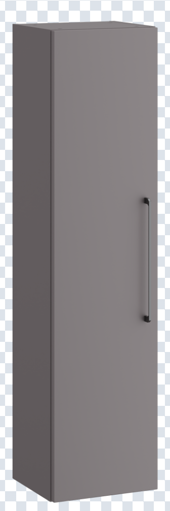 K Vit Dove Wall Mounted Tall Unit Slate Grey