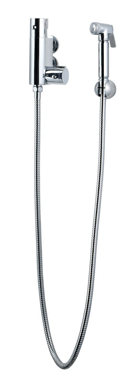 K Vit Chrome Douche Thermostatic Mixing Valve and Brass Spray Head