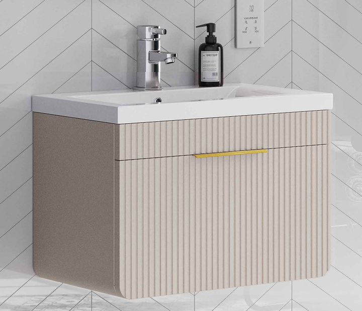 Alan T. Carr Aviary Wall Hung 2 Drawer Unit & Basin