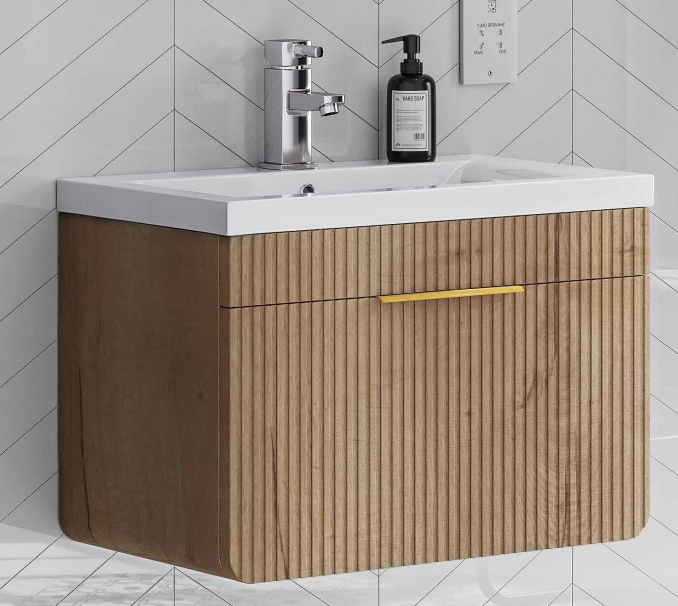 Alan T. Carr Aviary Wall Hung 2 Drawer Unit & Basin