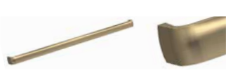 Alan T. Carr Anna Brushed Brass Handles