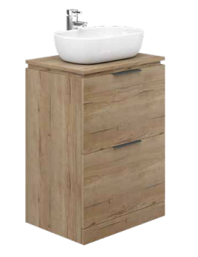 Alan T. Carr Onyx Floor Standing 2 Drawer Unit W Standard Countertop