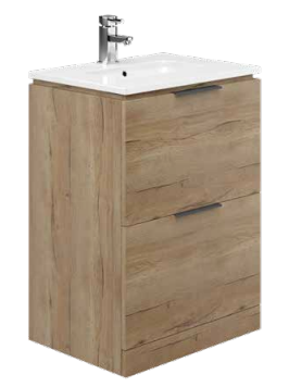 Alan T. Carr Onyx Floor Standing 2 Drawer Unit & Basin