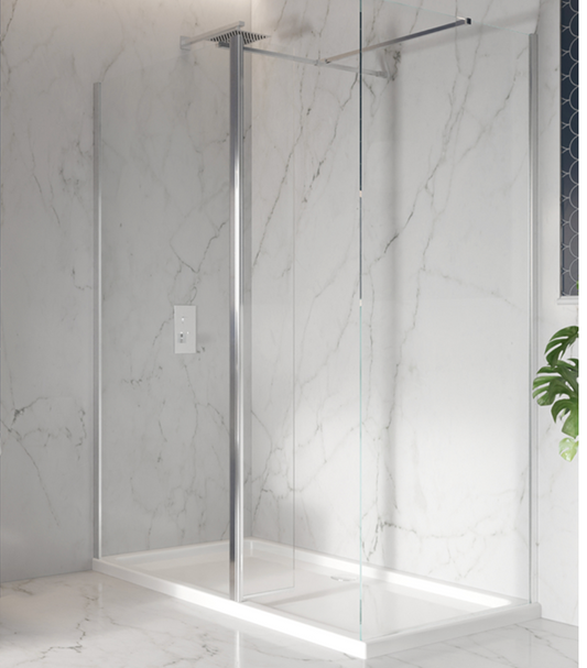 Scudo Forte Wetrooms Flipper Panel with Full Length Hinge
