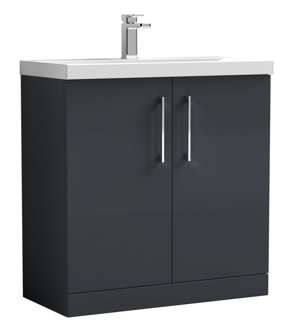 Nuie Arno 800mm 2 Door Floor Standing Basin Cabinet