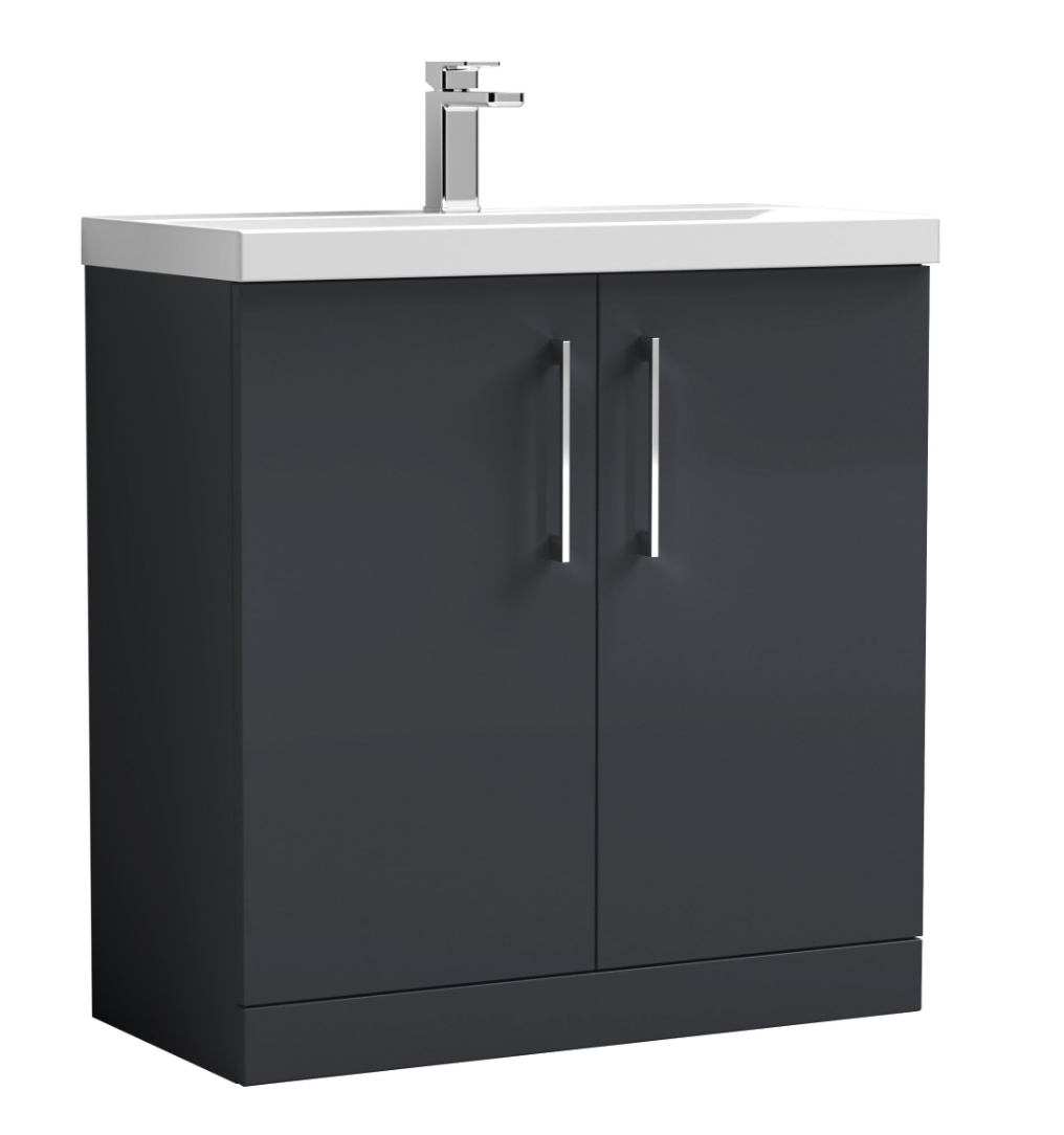 Nuie Arno 800mm 2 Door Floor Standing Basin Cabinet