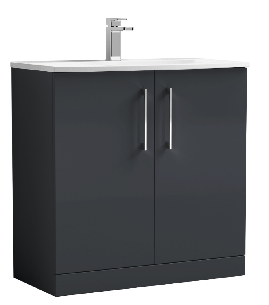 Nuie Arno 800mm 2 Door Floor Standing Basin Cabinet