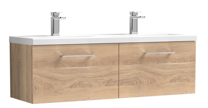 Nuie Arno 1200mm Wall Hung 1 Drawer/2 Drawer/1 Door Basin Cabinets