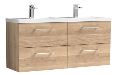 Nuie Arno 1200mm Wall Hung 1 Drawer/2 Drawer/1 Door Basin Cabinets