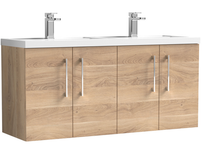 Nuie Arno 1200mm Wall Hung 1 Drawer/2 Drawer/1 Door Basin Cabinets