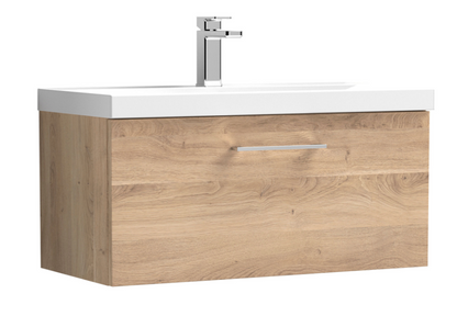 Nuie Arno 600/800mm 1 Drawer Wall Hung Basin Cabinet