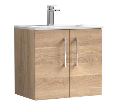 Nuie  600/800mm 2 Door Wall Hung Basin Cabinet