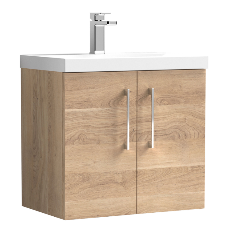 Nuie  600/800mm 2 Door Wall Hung Basin Cabinet