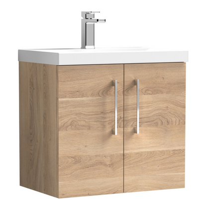 Nuie  600/800mm 2 Door Wall Hung Basin Cabinet
