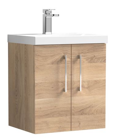 Nuie  600/800mm 2 Door Wall Hung Basin Cabinet