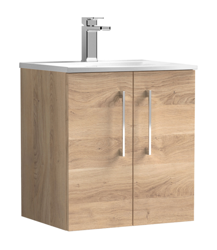 Nuie  600/800mm 2 Door Wall Hung Basin Cabinet
