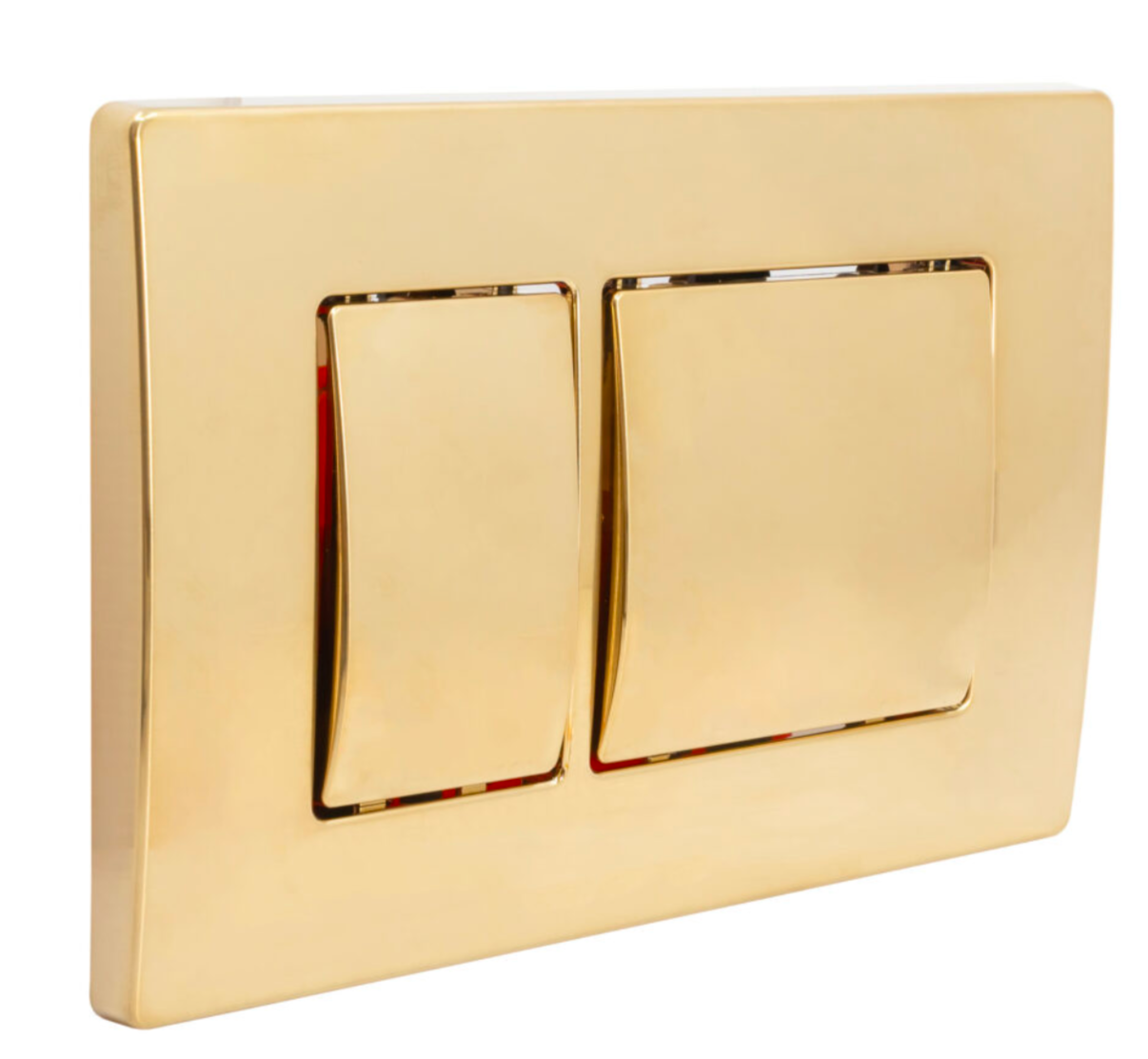 K Vit Keytech Flush Plate Chrome, Black, White, Brushed Nickel or Brushed Brass for wall hung frame