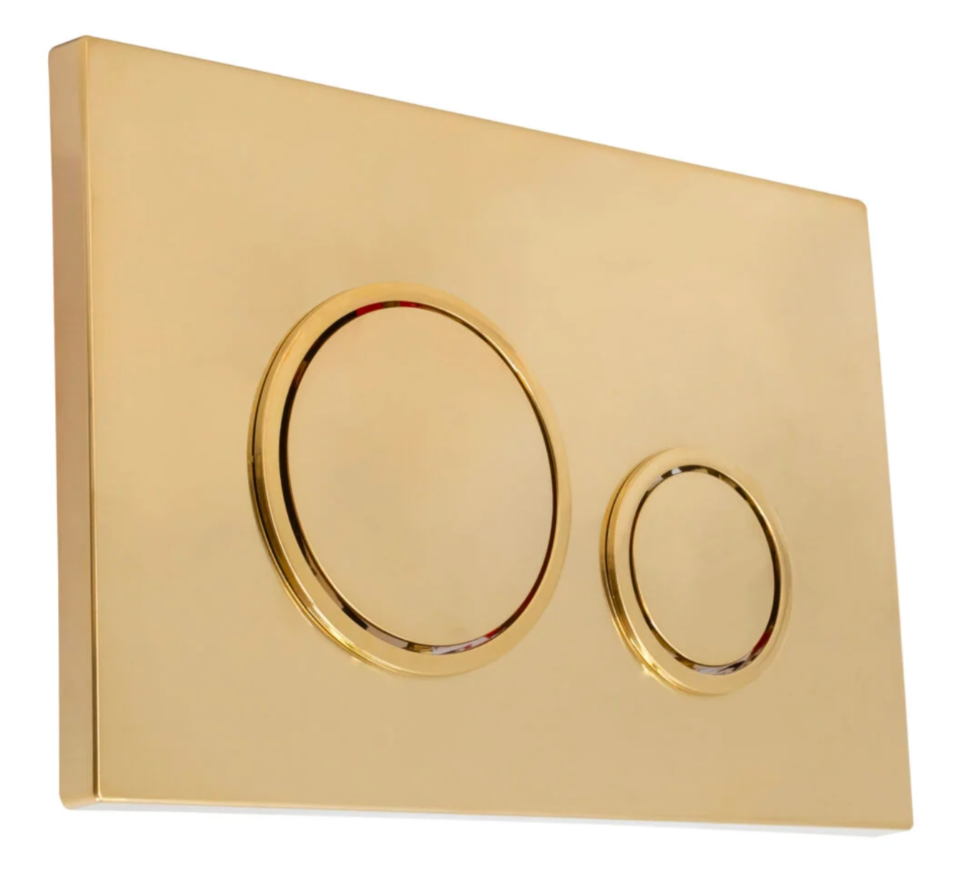 K Vit Keytech Flush Plate Chrome, Black, White, Brushed Nickel or Brushed Brass for wall hung frame