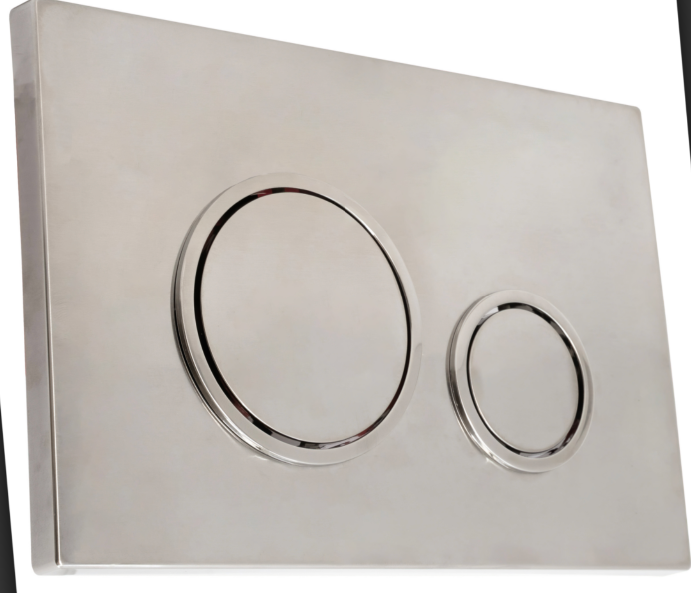 K Vit Keytech Flush Plate Chrome, Black, White, Brushed Nickel or Brushed Brass for wall hung frame