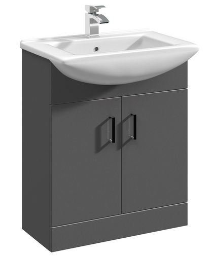 Nuie Axis Square Basin & Floor Standing Cabinets