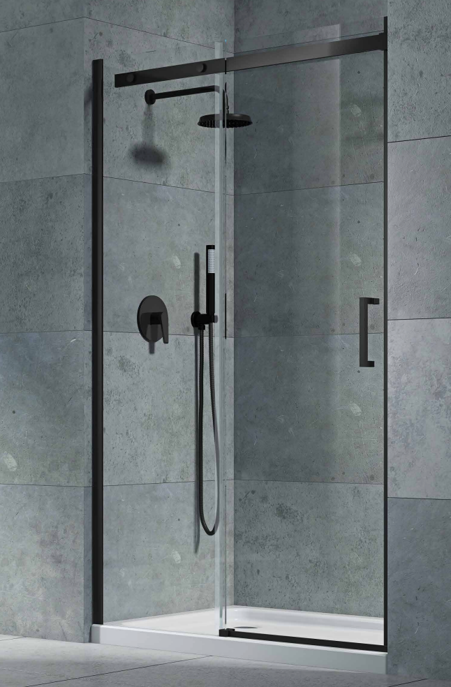Alan T. Carr Elite 8mm Black Sliding Door