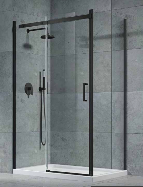Alan T. Carr Elite 8mm Black Sliding Door