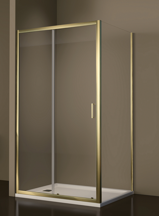 Giavani Intro 6mm Sliding Door Enclosures Brushed Brass