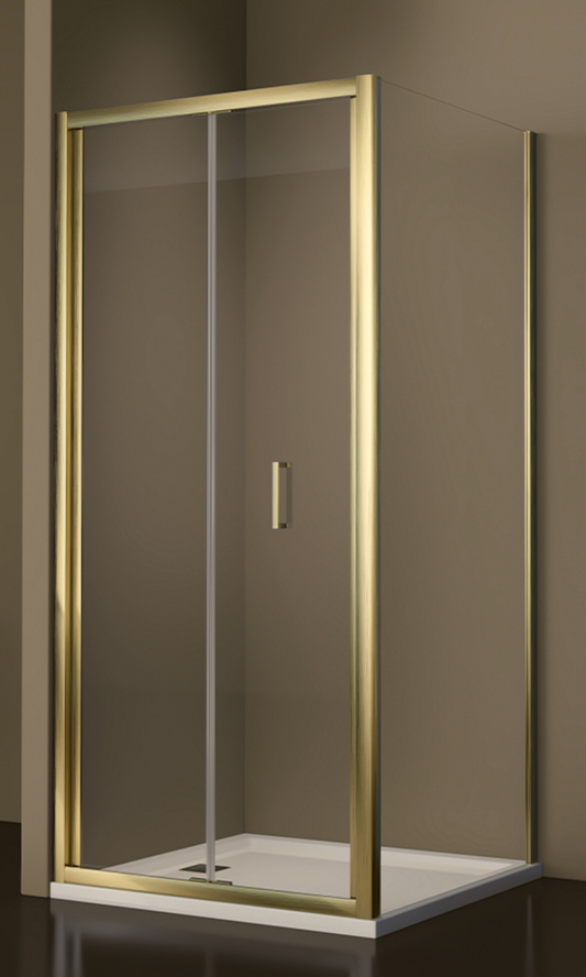 Giavani Intro 6mm Bi-Fold Door Enclosures Brushed Brass