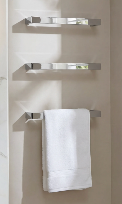 K Vit Singola 12V Electric Towel Rail Chrome