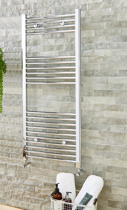 K Vit K Rail Chrome Towel Straight Radiator 22mm