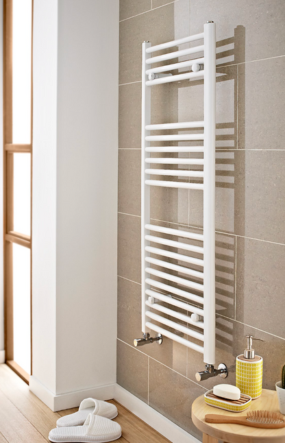 K Vit K Rail White Towel Straight Radiator 22mm