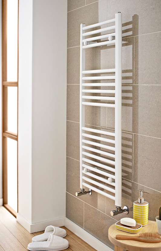 K Vit K Rail White Towel Straight Radiator 22mm