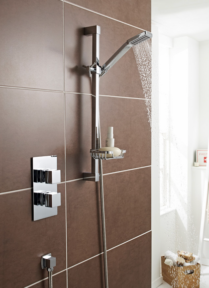 K Vit Pure Option 1 Thermostatic Concealed Shower with Adjustable Slide Rail Kit