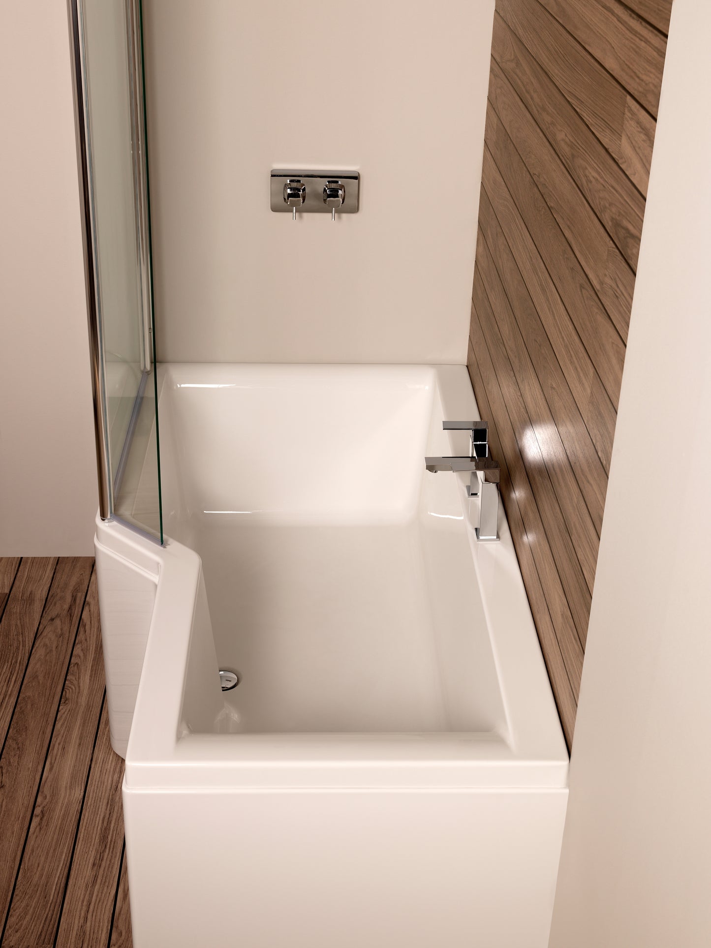 Carron Urban Edge L-Shaped Shower Bath